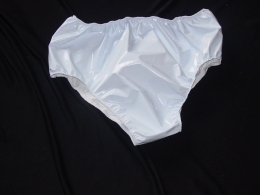 High Line White Polyester Panties